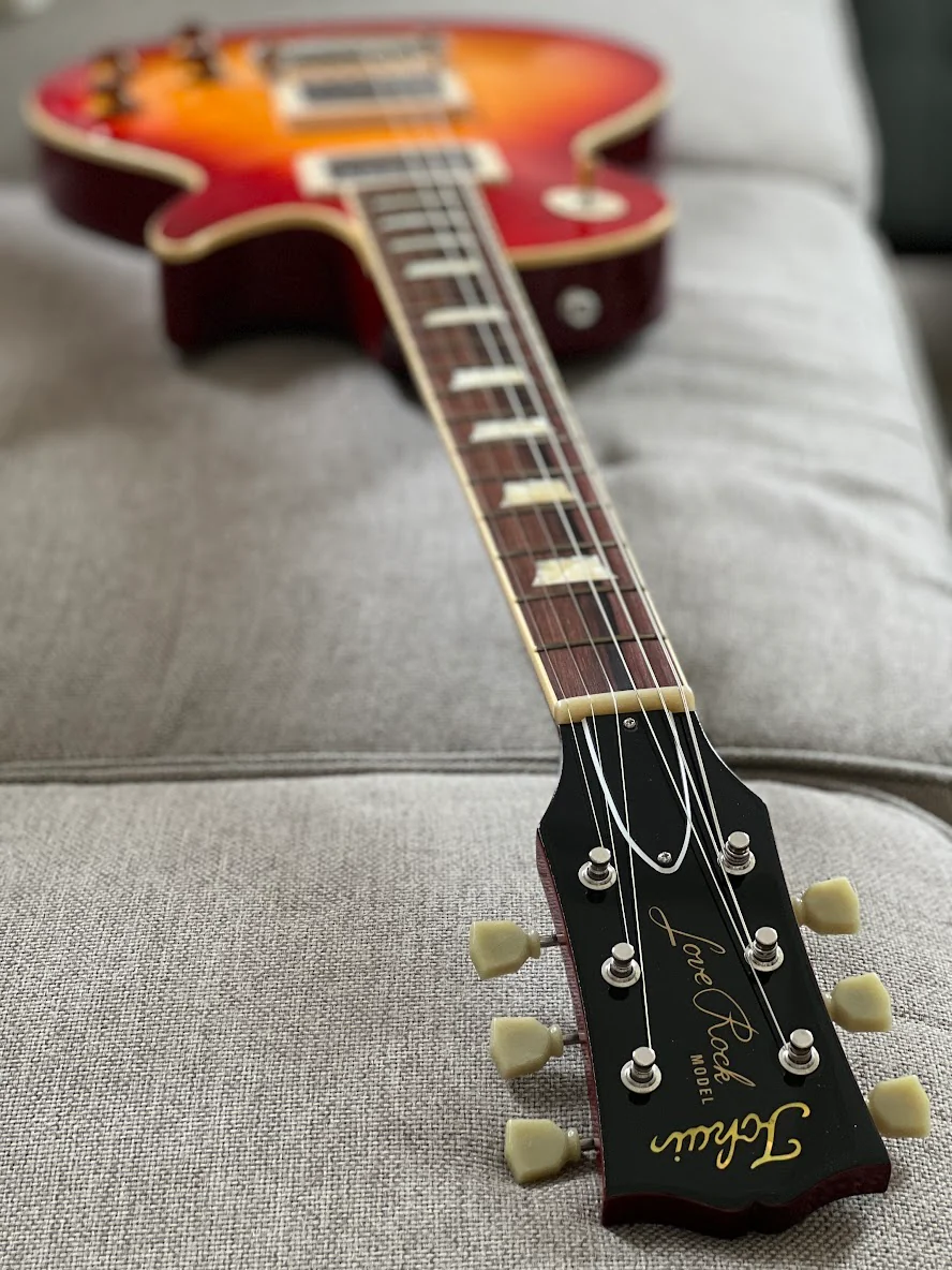 Tokai Love Rock Custom Shop LS-390 CS Premium Series Honduran Mahogany in Cherry Sunburst - Image 6