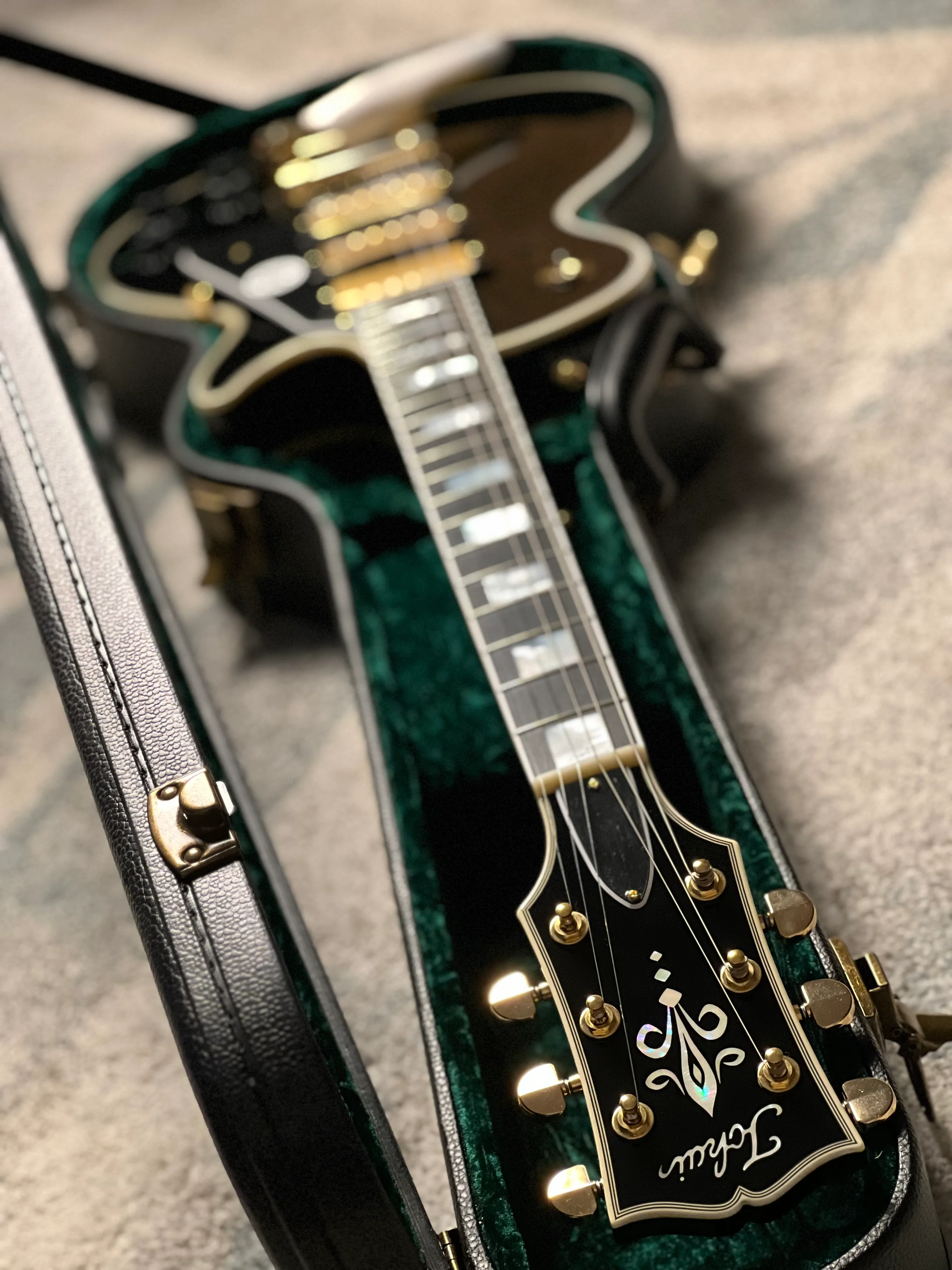 Tokai Love Rock Japan LC-201S-3PU-B7G BB in Black Custom Shop Series 2551416 - Image 9