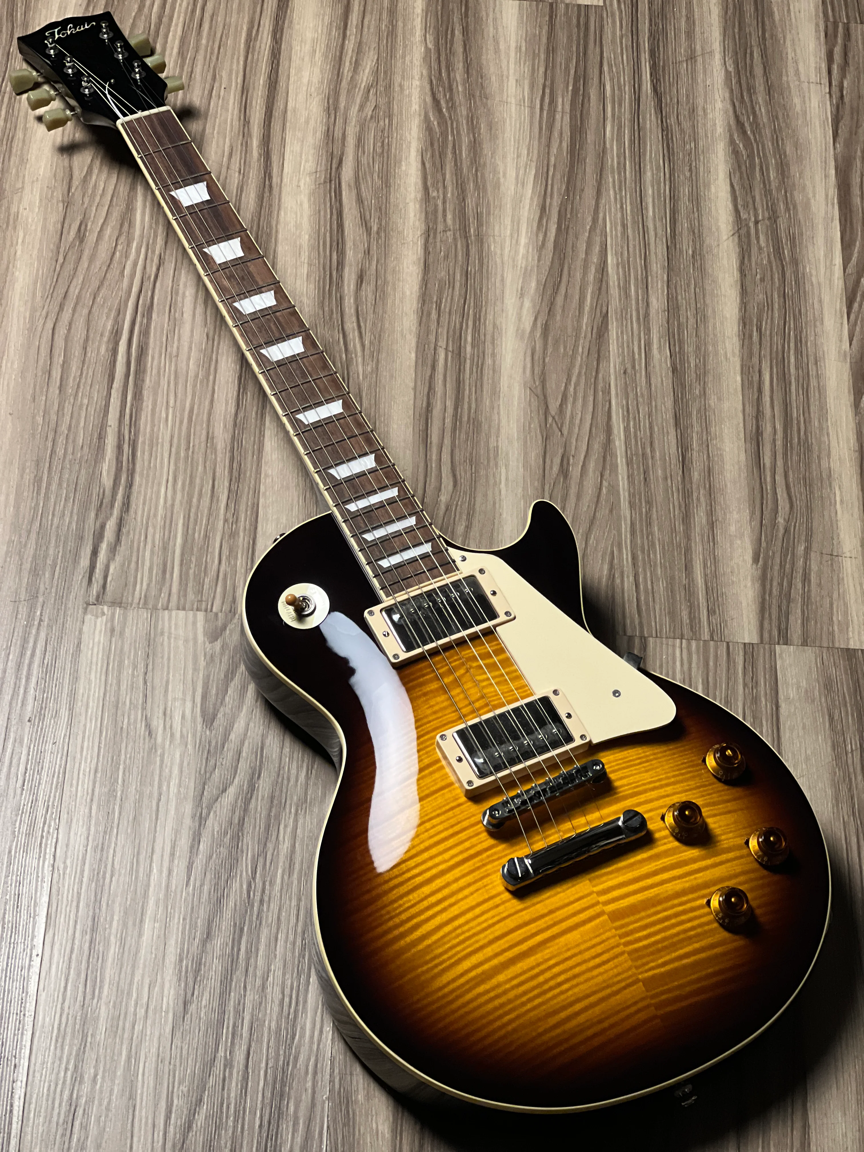 Tokai Love Rock LS-128F BS Vintage Series Japan in Brown Sunburst 1839272 - Image 2