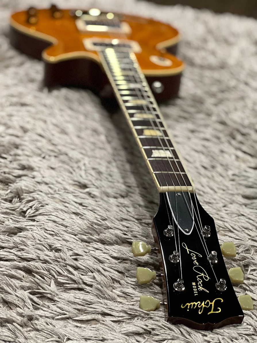 Tokai Love Rock LS-150F-3A LD Premium Series Japan with Solid Flamed Maple Top in Lemon Drop 2246292 - Image 13
