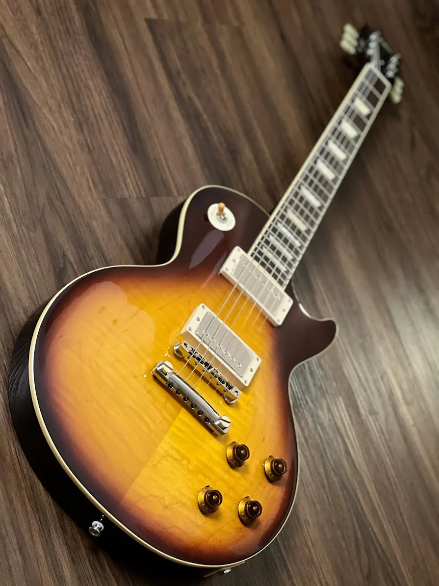 Tokai Love Rock LS-150F-3A TB Premium Series Japan with Solid Flamed Maple Top in Tea Burst 2246260 - Image 3