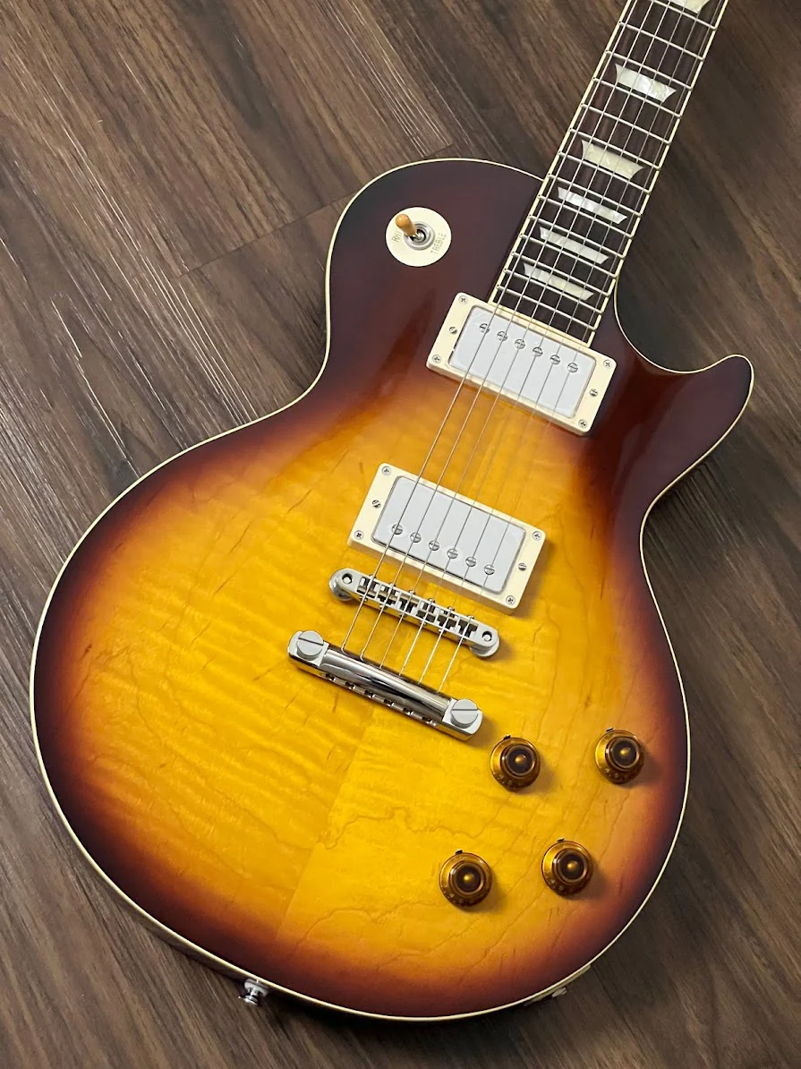 Tokai Love Rock LS-150F-3A TB Premium Series Japan with Solid Flamed Maple Top in Tea Burst 2246260 - Image 4