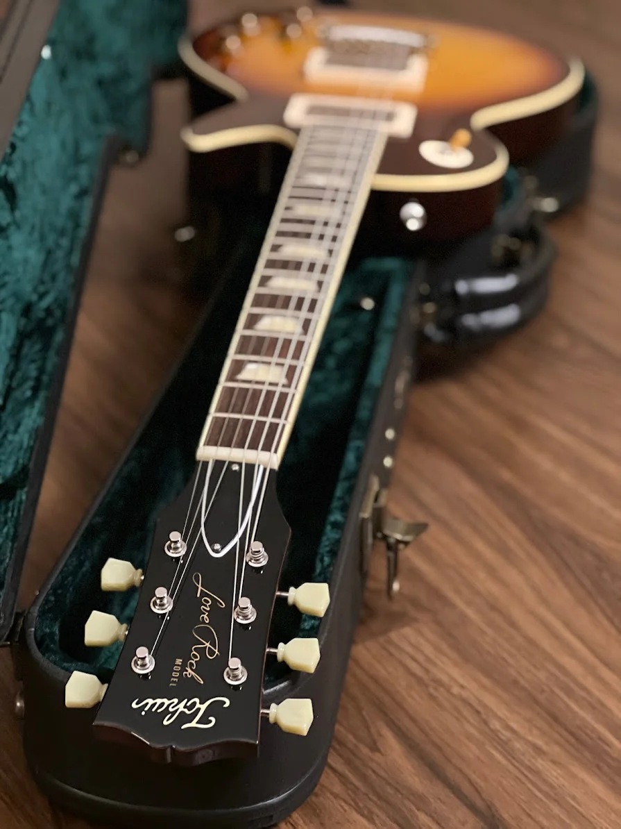 Tokai Love Rock LS-150F-3A TB Premium Series Japan with Solid Flamed Maple Top in Tea Burst 2246260 - Image 8
