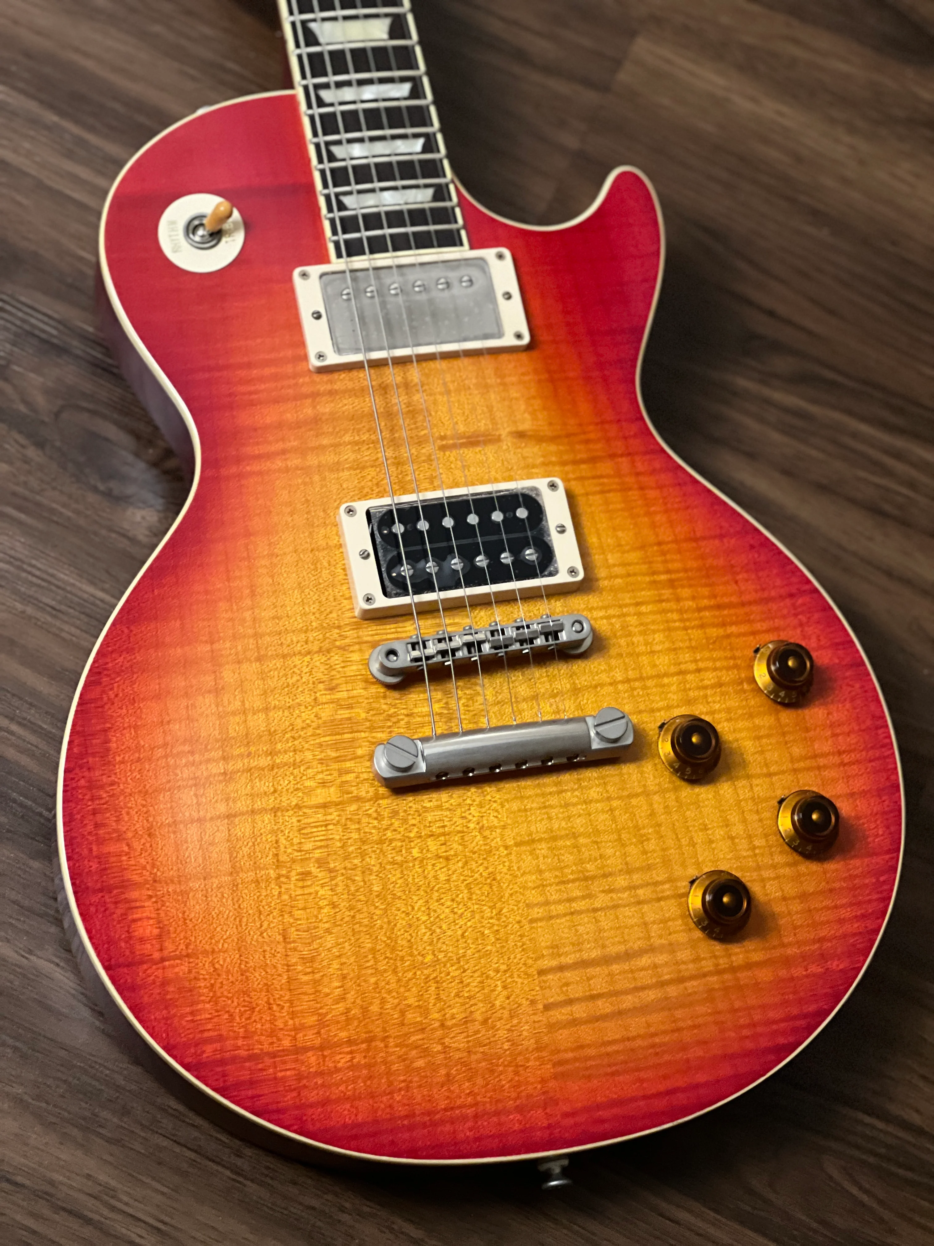 Tokai Love Rock LS150F-3A-RELIC SG/CS Premium Series Japan 3A Solid Flame Top in Cherry Sunburst S/N 2449310 - Image 10