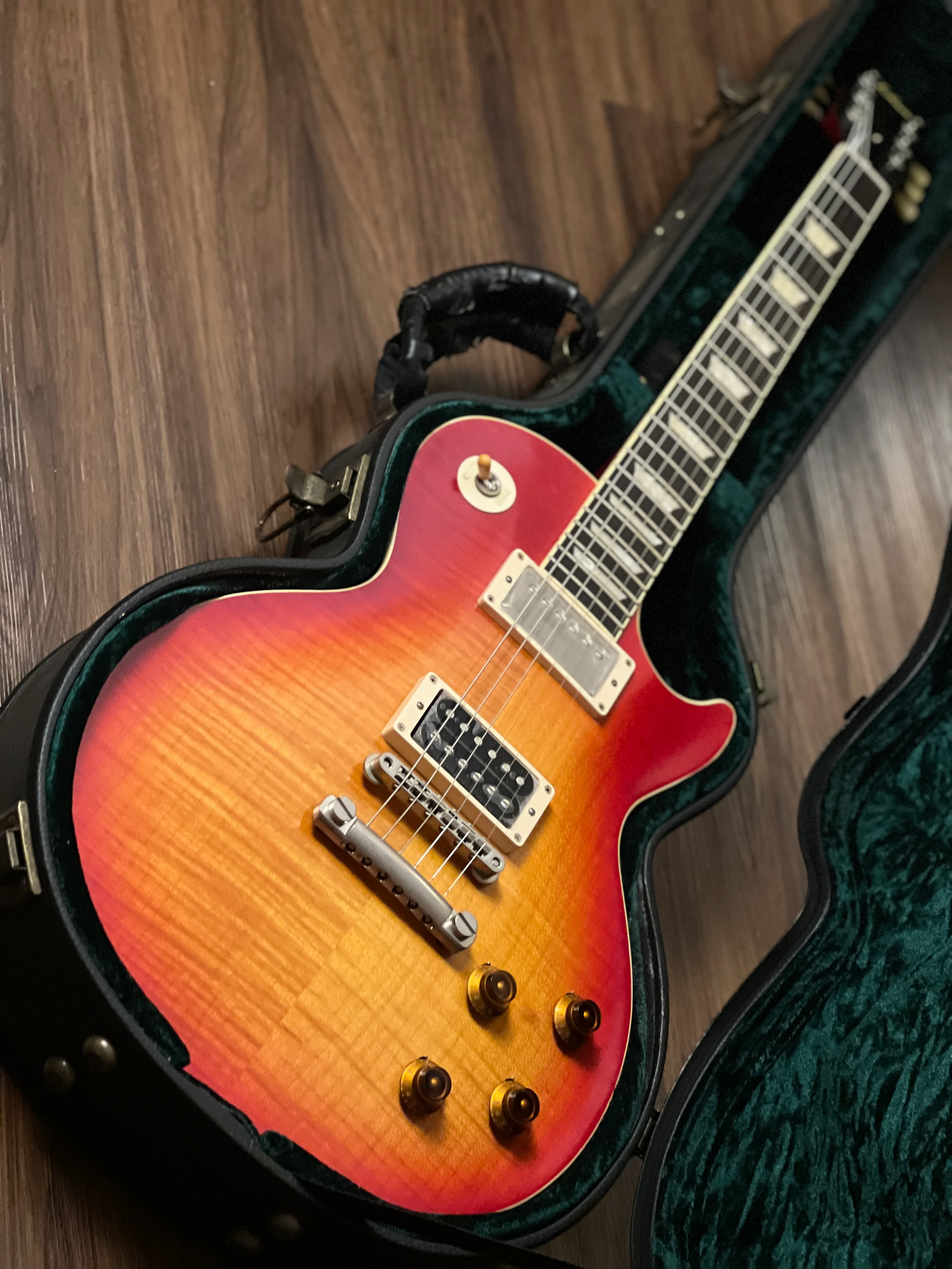 Tokai Love Rock LS150F-3A-RELIC SG/CS Premium Series Japan 3A Solid Flame Top in Cherry Sunburst S/N 2449309 - Image 10