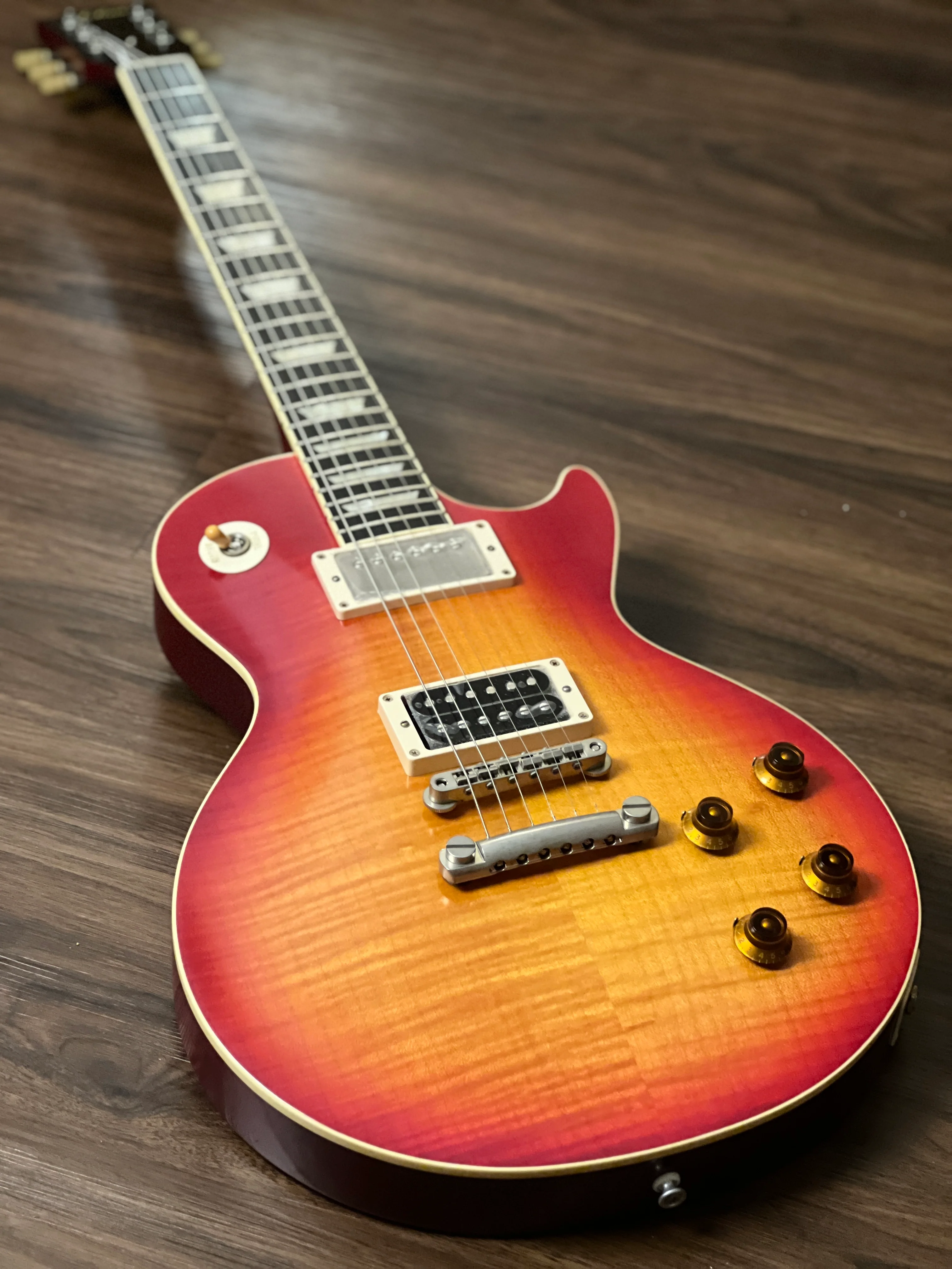 Tokai Love Rock LS150F-3A-RELIC SG/CS Premium Series Japan 3A Solid Flame Top in Cherry Sunburst S/N 2449309 - Image 12