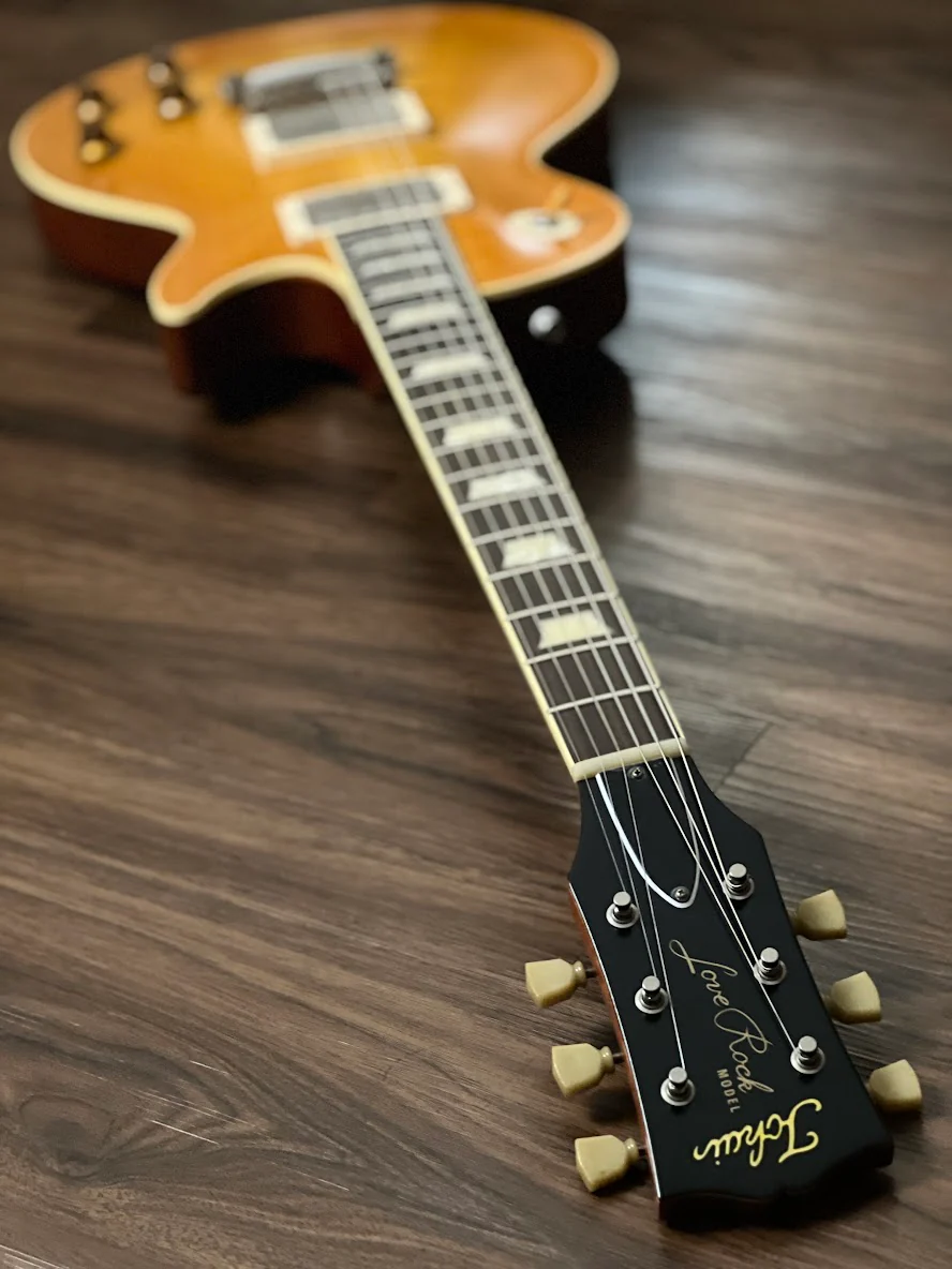 Tokai Love Rock LS150F-3A-RELIC SG/HB Premium Series Japan 3A Solid Flame Top in Honeyburst S/N 2349067 - Image 6
