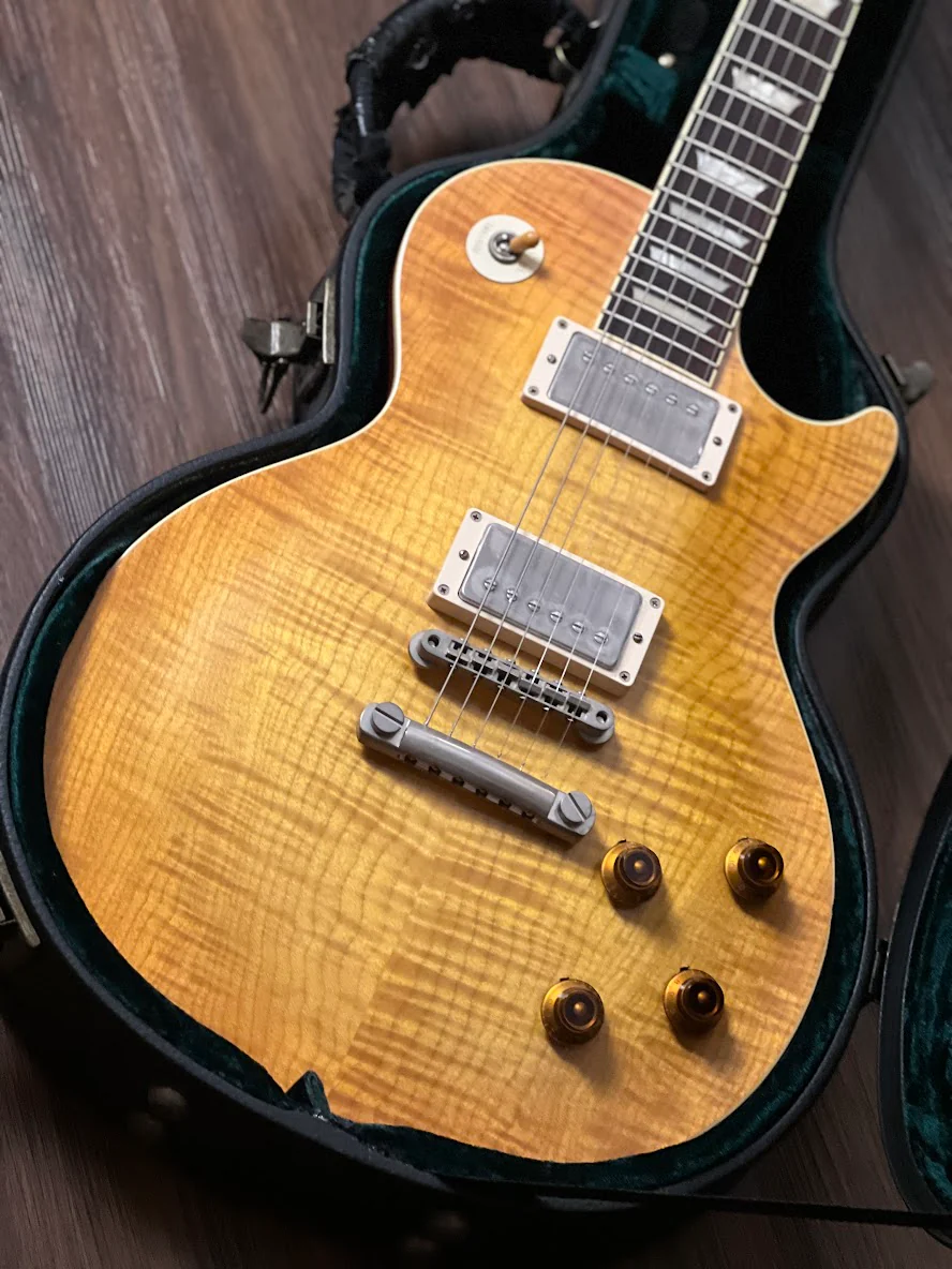 Tokai Love Rock LS150F-3A-RELIC SG/HB Premium Series Japan 3A Solid Flame Top in Honeyburst S/N 2349068 - Image 4