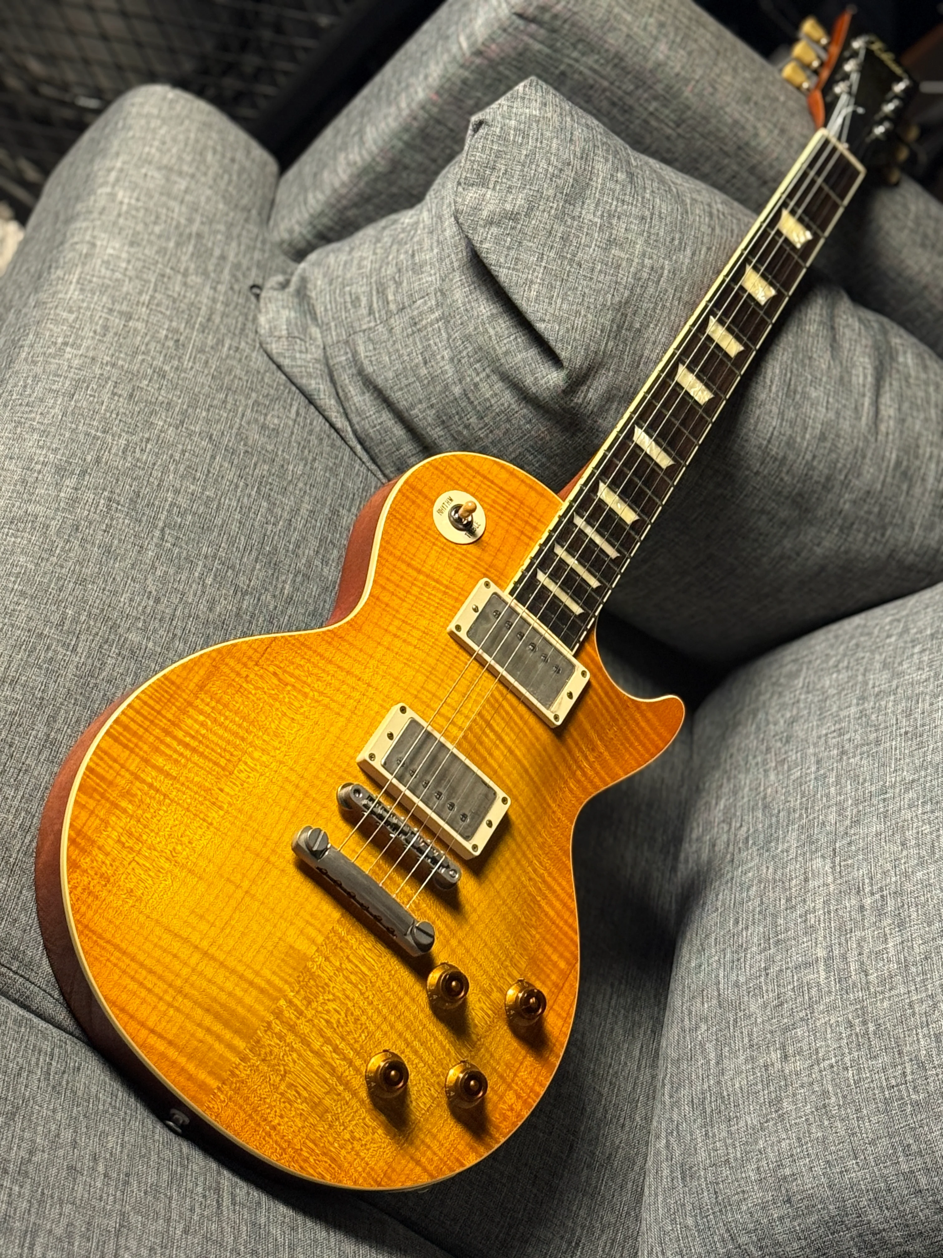 Tokai Love Rock LS150F-3A-RELIC SG/HB Premium Series Japan 3A Solid Flame Top in Honeyburst S/N 2449308 - Image 10