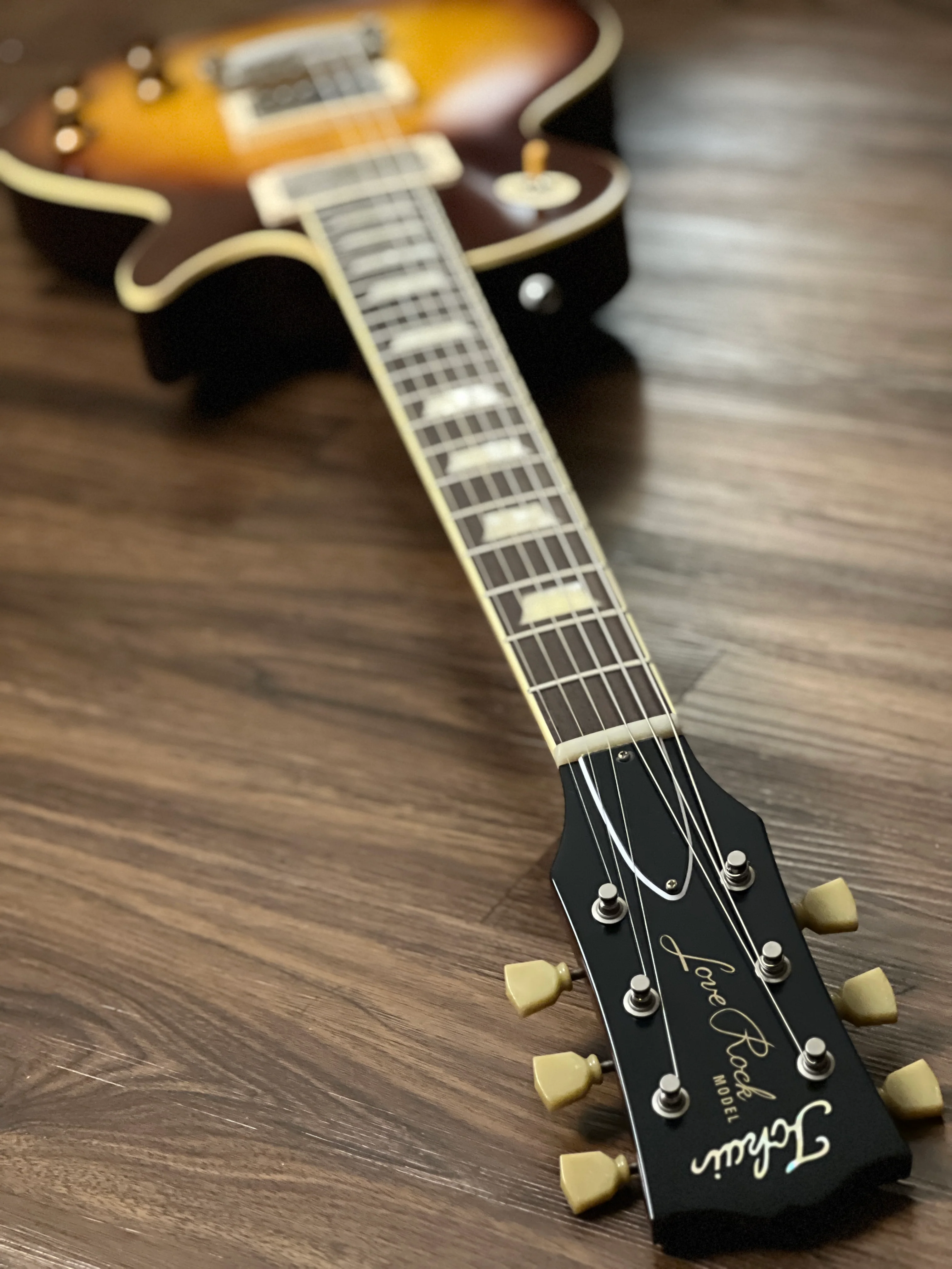 Tokai Love Rock LS150F-3A-RELIC SG/TB Premium Series Japan 3A Solid Flame Top in Tea Burst S/N 2449313 - Image 13