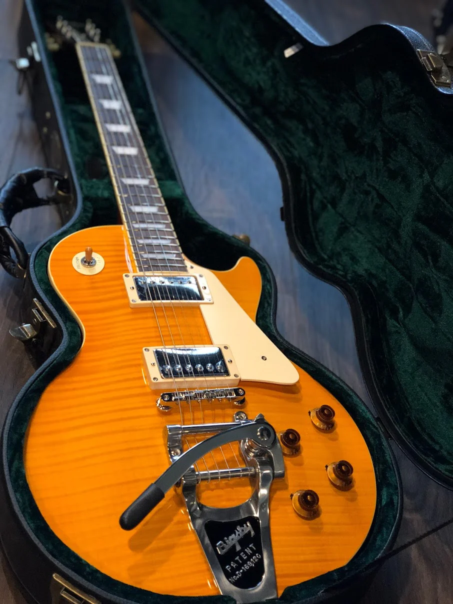 Tokai LS-128F-B7 LD Love Rock Japan in Lemon Drop with Bigsby B7 USA - Image 2