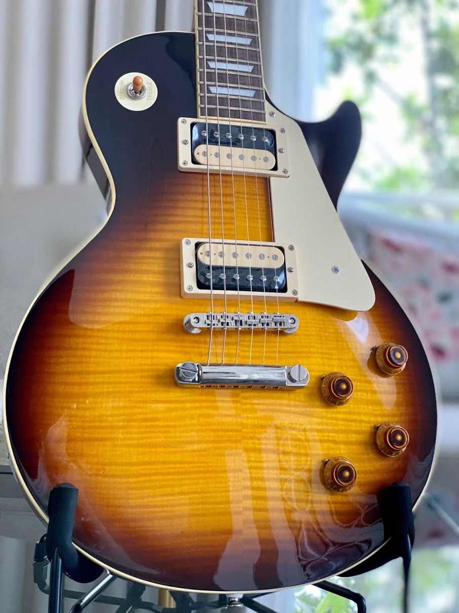 Tokai LS-136F ZB BS Love Rock Japan in Brown Sunburst with AAAA Flame Top - Image 2