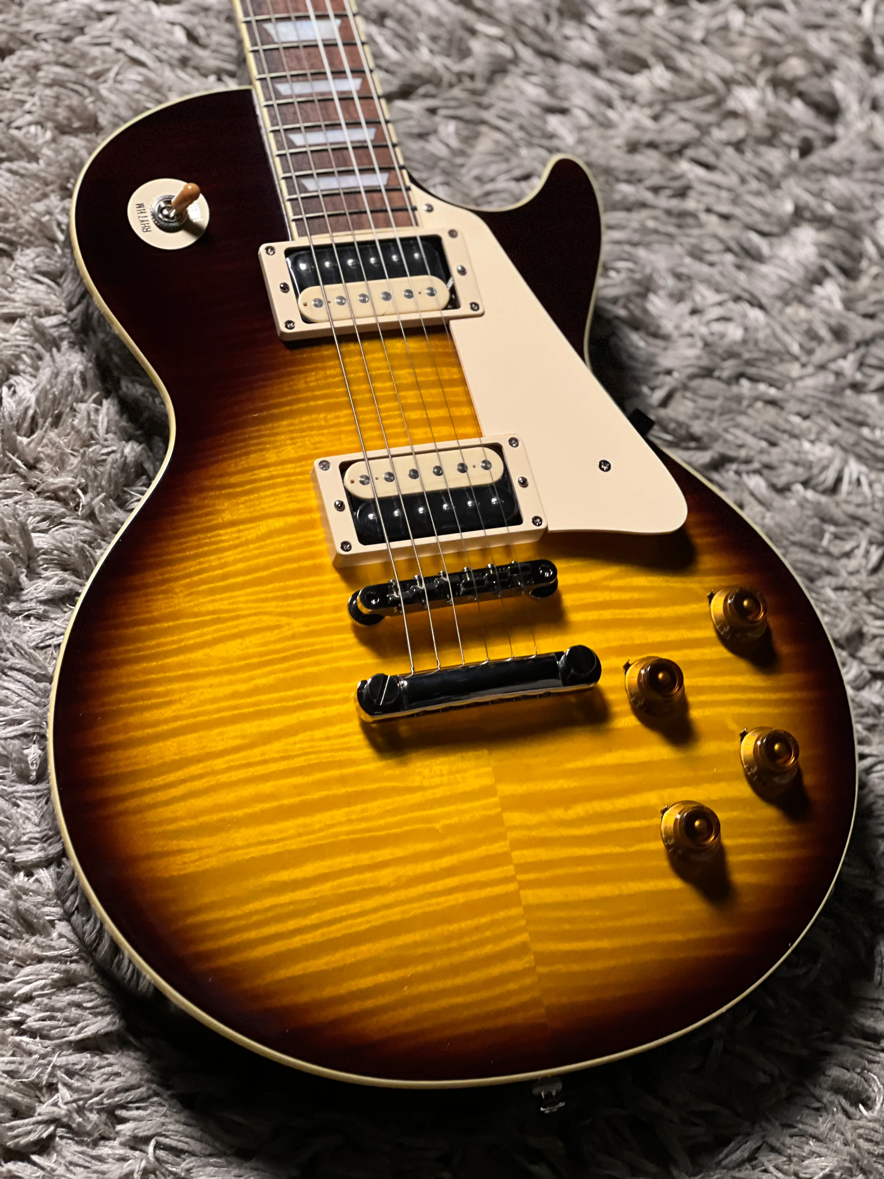 Tokai LS-136F ZB BS Love Rock Japan in Brown Sunburst with AAAA Flame Top 2145595 - Image 4