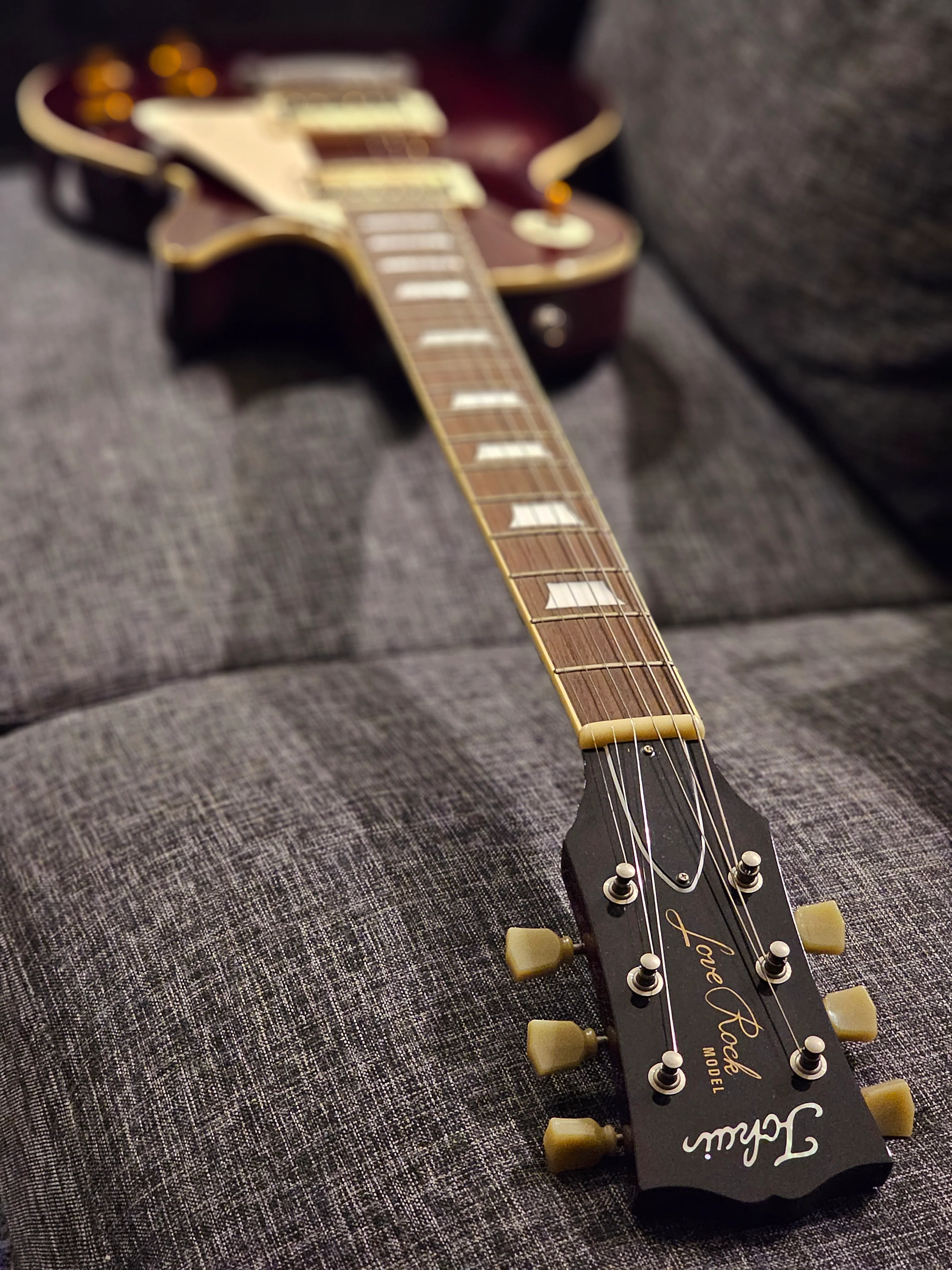 Tokai LS-136F ZB SR Love Rock Japan in Seethru Dark Red 1940788 - Image 3