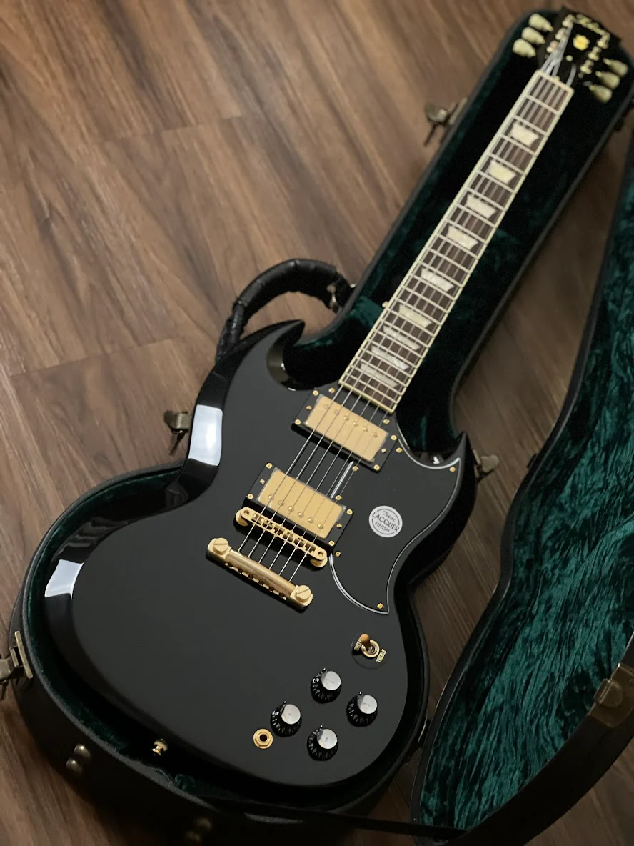 Tokai SG-215 GH BB Premium Series Japan in Black Beauty with Gold Hardware - Image 3