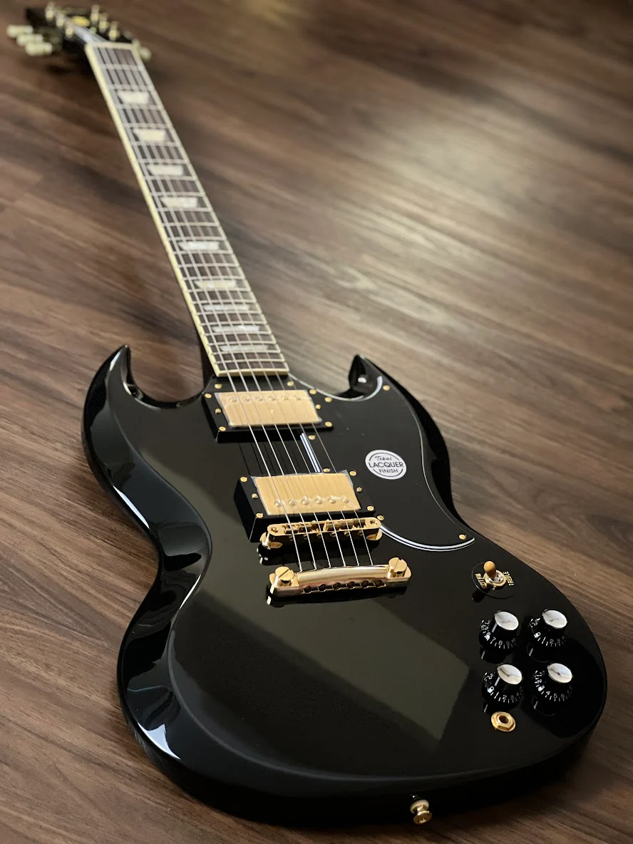 Tokai SG-215 GH BB Premium Series Japan in Black Beauty with Gold Hardware - Image 8