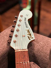 Tokai TJM-140 MH SOB/R Silverstar Offset in Sonic Blue with Matching Headstock - Image 2