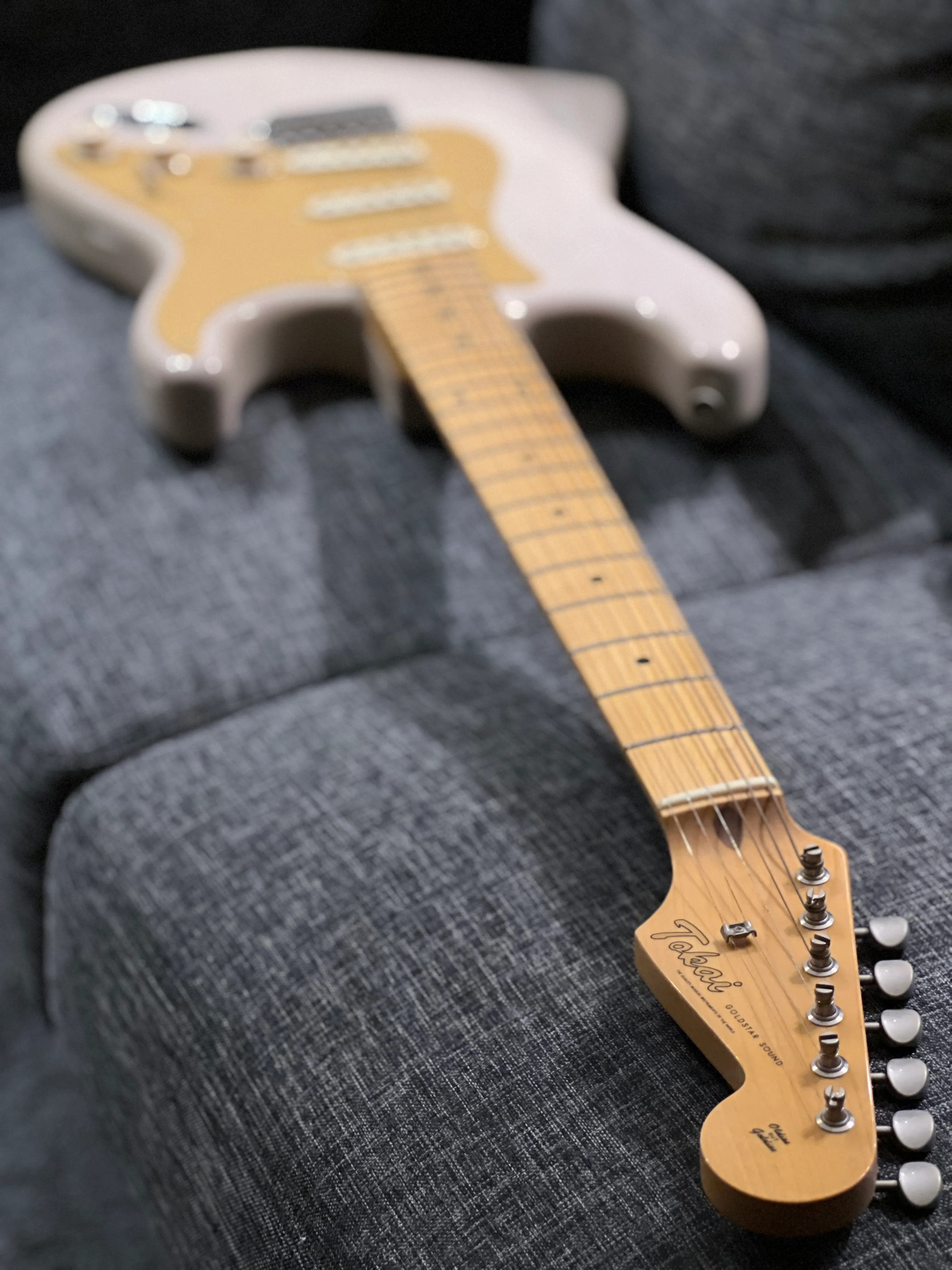Tokai TST-50 WBL/M Ash Goldstar Sound Japan Limited Run in White Blonde with Maple FB 191232 - Image 7