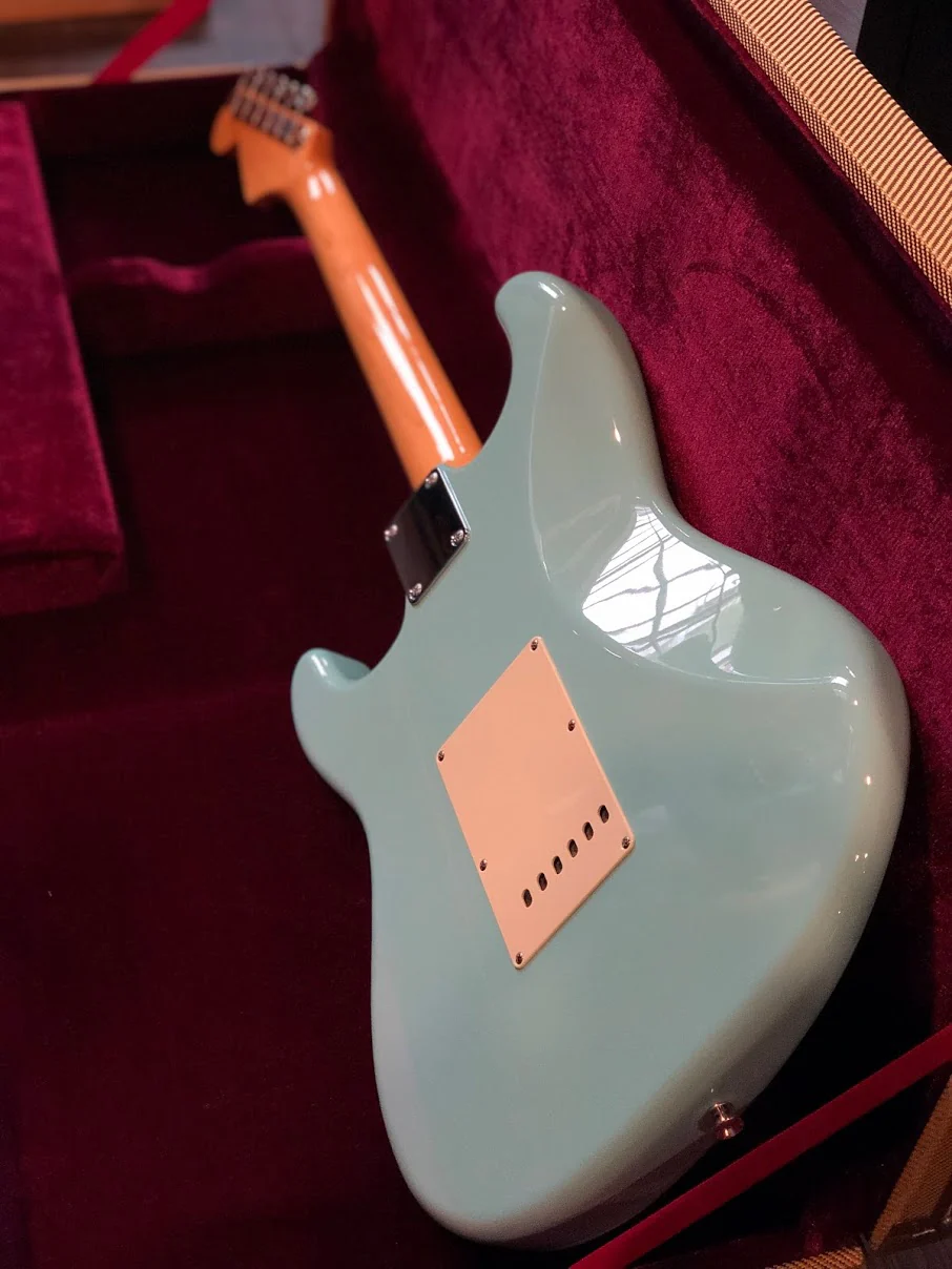 Tokai TST-96 SOB/R Goldstar Sound Japan in Sonic Blue with Matching Headstock - Image 8