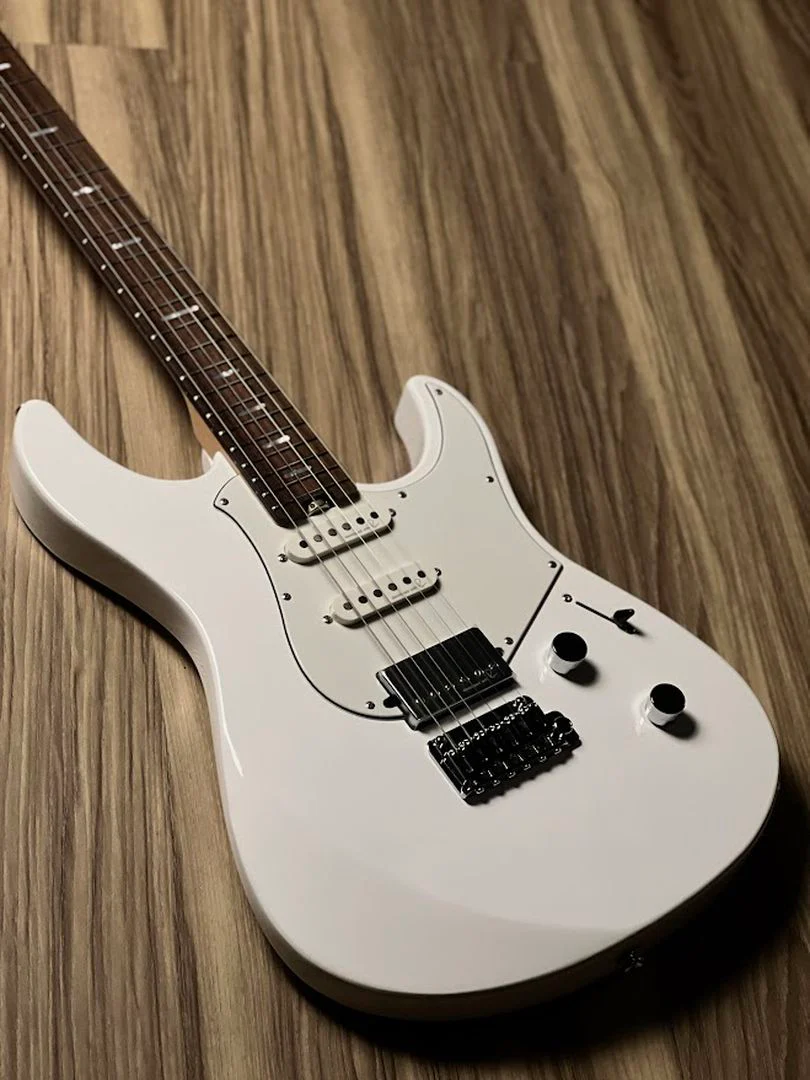 Yamaha Pacifica Standard Plus PACS+12 SWH with Rosewood in Shell White - Image 2