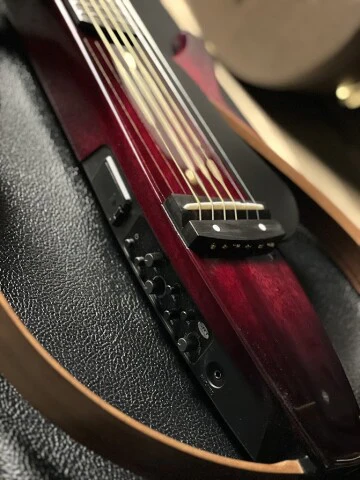 Yamaha Silent Guitar SLG200S CRB in Crimson Red Burst - Image 4